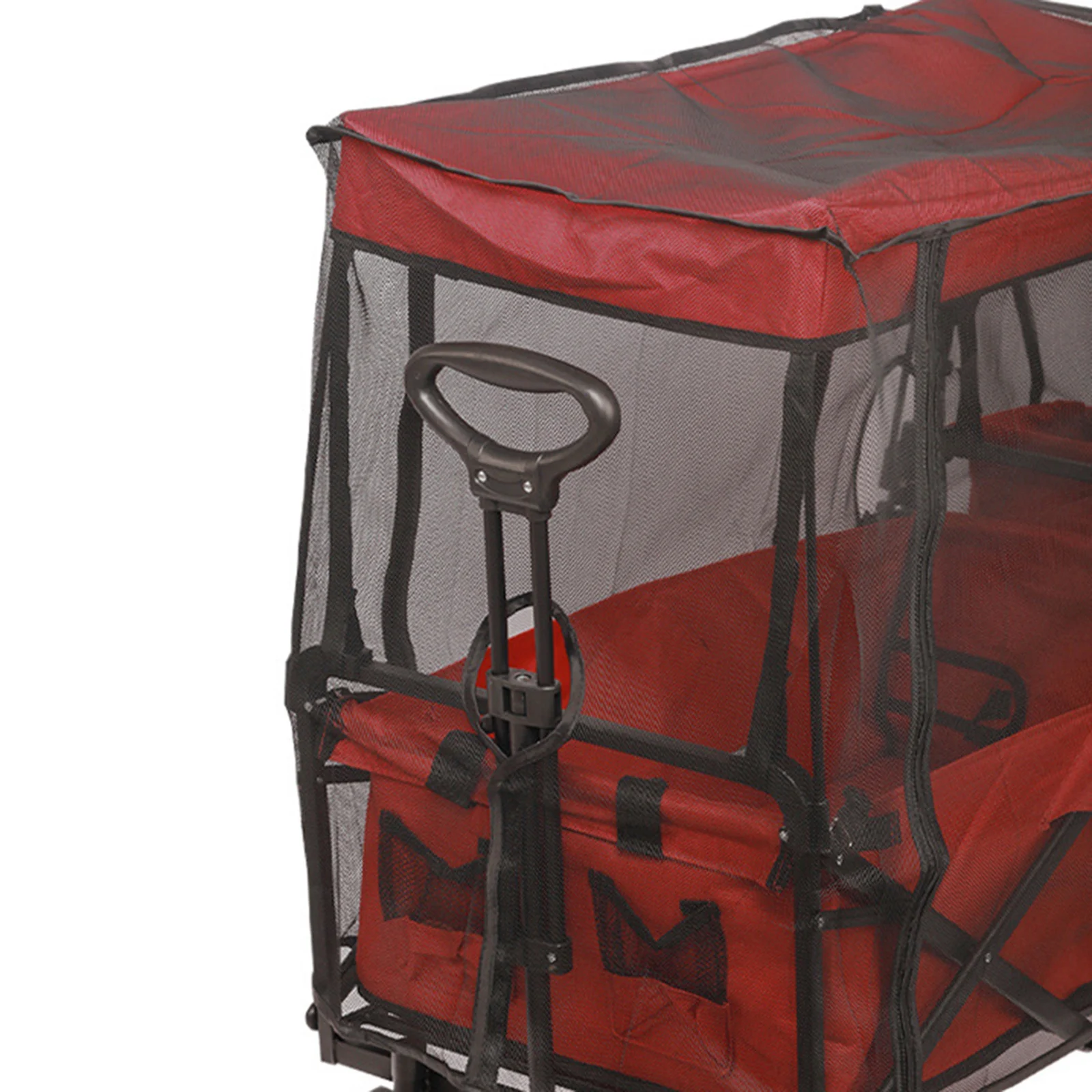 Mesh Net Cover Collapsible Beach Folding Wagon Accessories Attachment 88x48x50cm Outdoor Insect Proof Mesh Cover 1pc