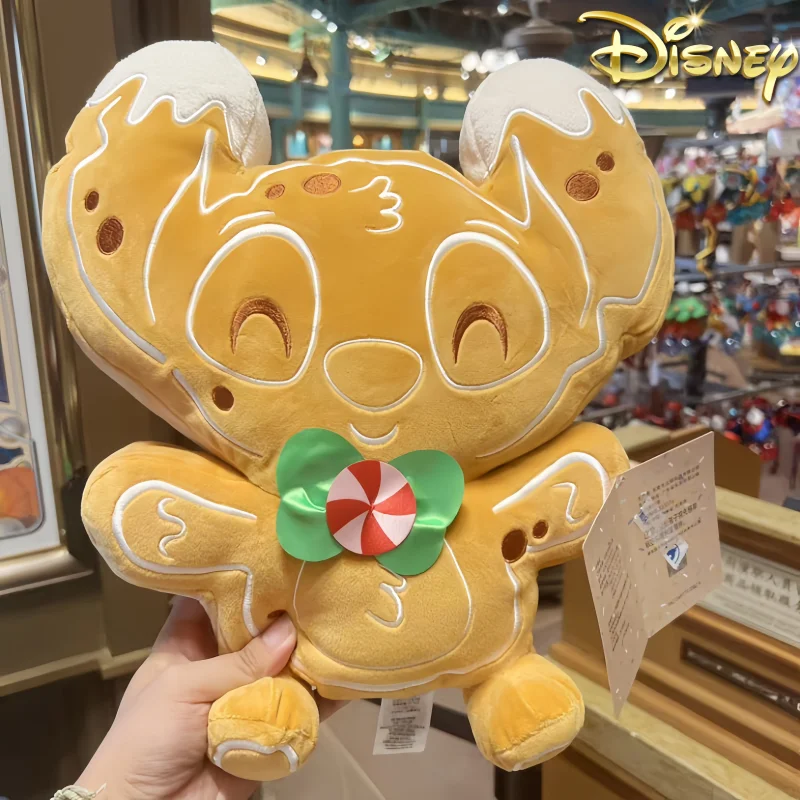 

Stitch Disney Throw Pillows Christmas Gingerbread Stitch Dolls Cushions Bedchamber Living Room Christmas Decorations Gifts Toy