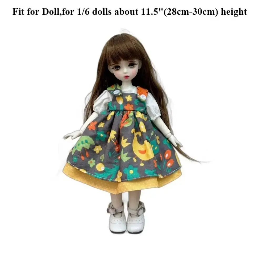 Casual Wears Doll Elegant Dresses Party Clothes Humanoid Doll 30cm Doll Clothes Cotton Cloth Dress Up Doll Princess Skirt