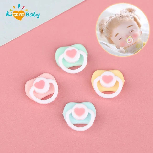 Mini sucettes pour poupées Reborn, 5 pièces, tétines factices de couleur  rose bleu blanc, adaptées aux bébés Reborn DIY - AliExpress