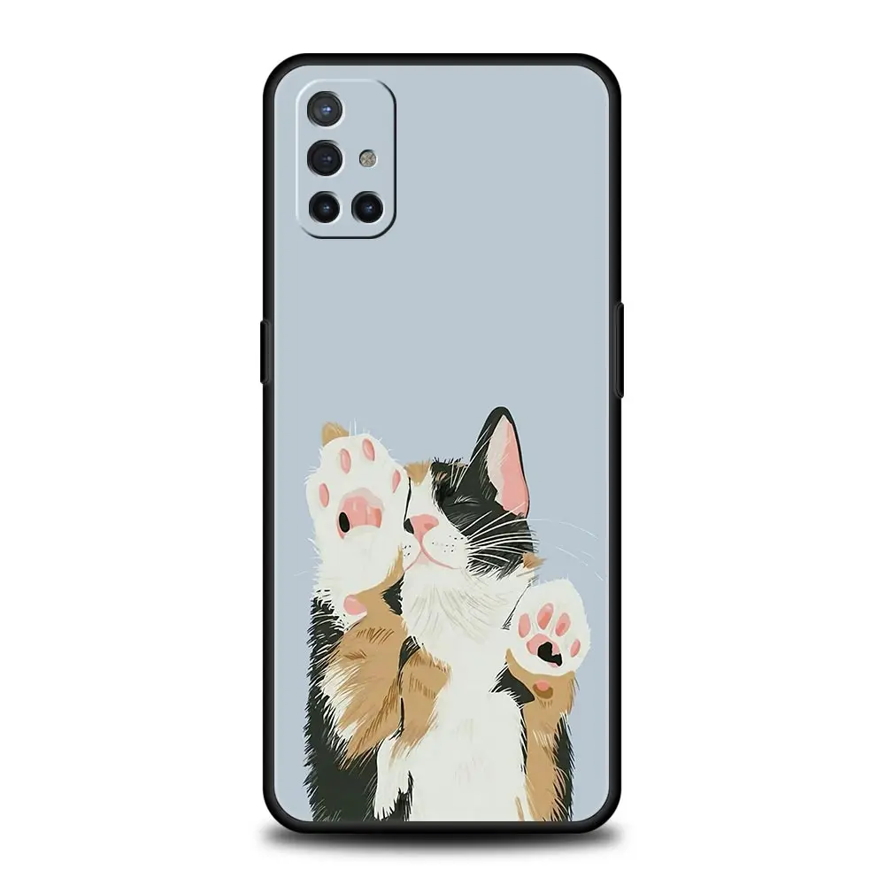 Charming Cat Design Fun Phone Case - Soft Cover