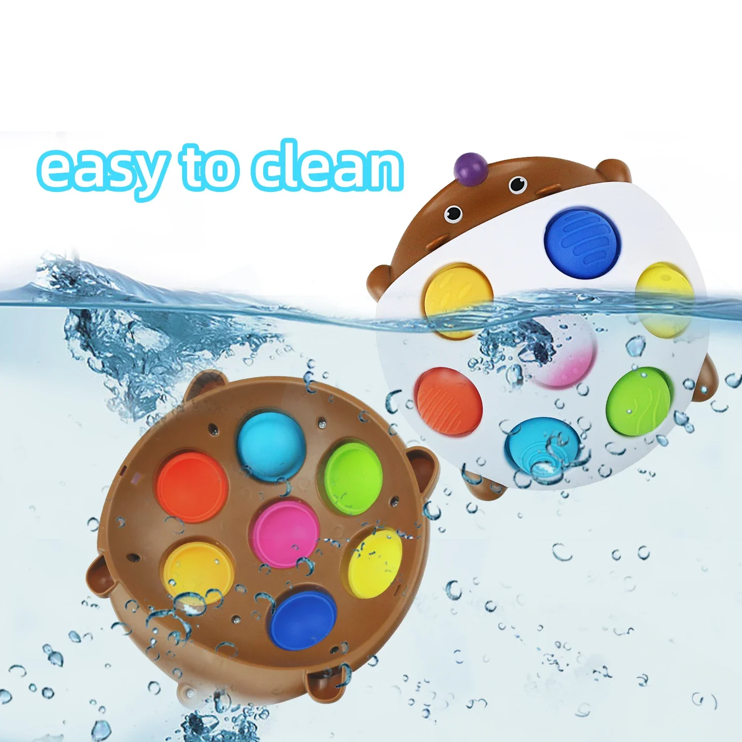 Finger Hedgehog Soothing Bubble Music Decompression Press Music Children's Puzzle Training Toy Exercise Fingers 5