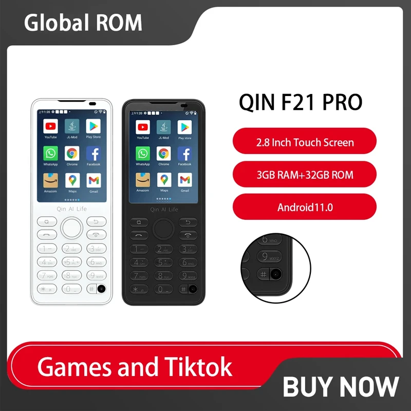 New Qin F21 Pro Smart Touch Screen Phones 2.8 Inch IPS 4G Android 11.0 Mini Smartphone 3GB+32GB 2120mAh 5MP  Cell Phone Use All xgody a70s 7 2 inch smartphone android 9 0 19 9 waterdrop cell 1gb 8gb mtk6580 quad core 3000mah 5mp 3g big screen mobile phones