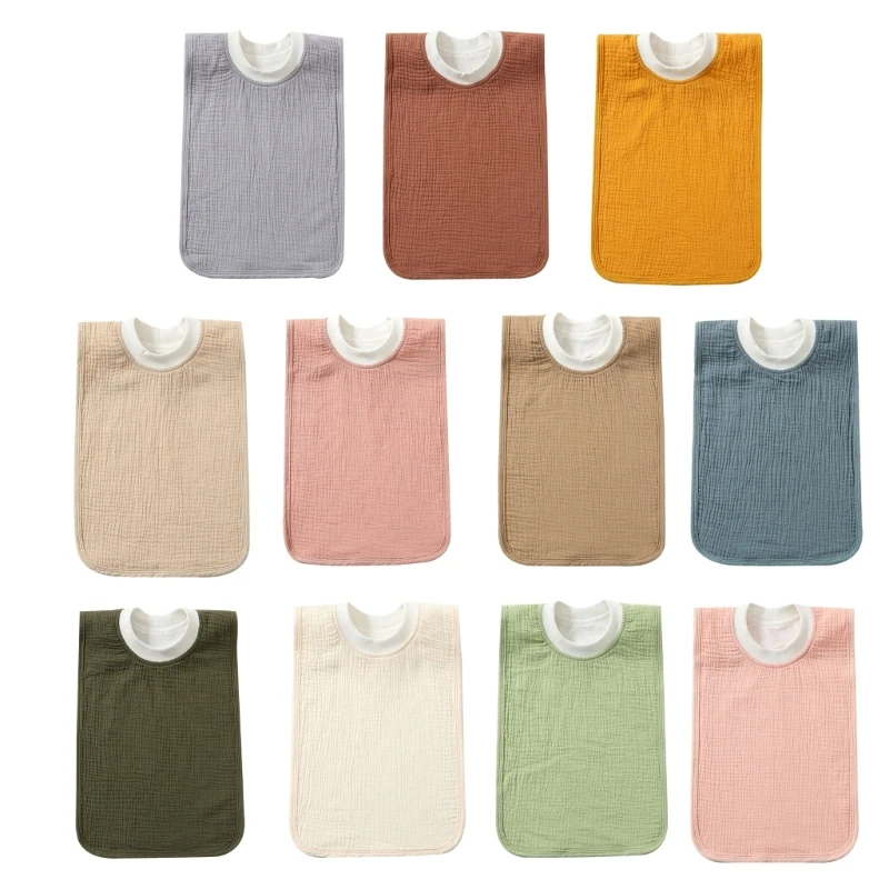 

Дышащее детское хлопковое полотенце для слюны, детские нагрудники, подарок для душа для новорожденных малышей 45BF