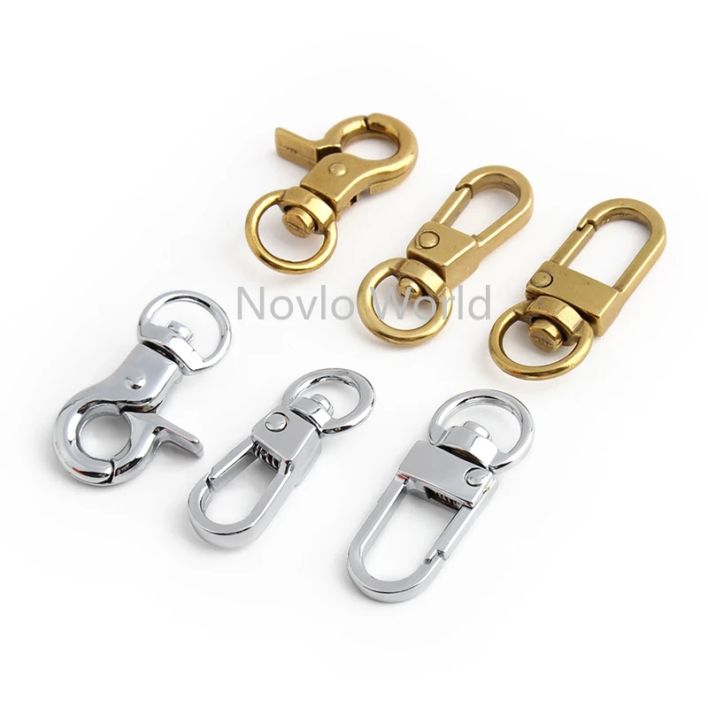 8MM 10MM Metal Snap Hook Swivel Eye Trigger Clip Clasp For DIY Bags Shoulder Strap Belt Buckle Webbing Leather Craft Accessories