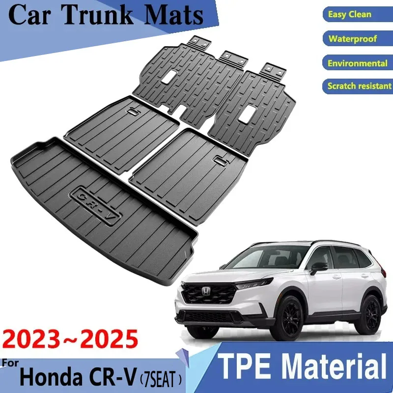 

Car Trunk Mats For Honda CR V CRV CR-V Breeze 7seats RS MK6 2023 2024 2025 Car Cargo Tray Trunk Rear Anti-dirty Pads Accessories