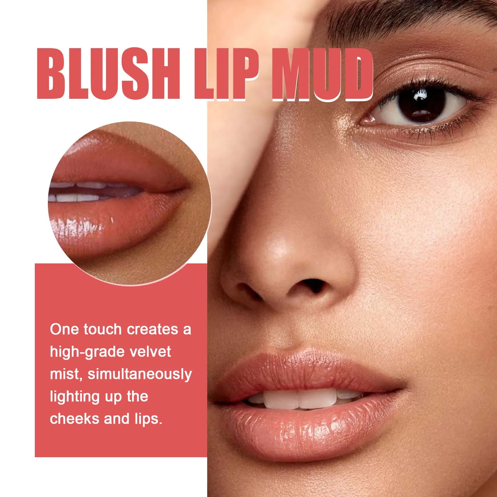 EELHOPE Blush & Lip Gloss is a lightweight, fitting, velvety matte multi-purpose contouring blush
