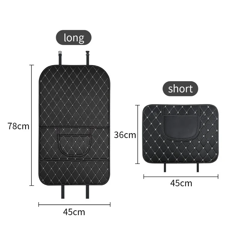 어린이용 가죽 자동차 발차기 방지 매트, 자동차 뒷좌석 보호대 커버, 어린이 뒷좌석 더러움 방지 패드, 보관 가방, 자동차 액세서리