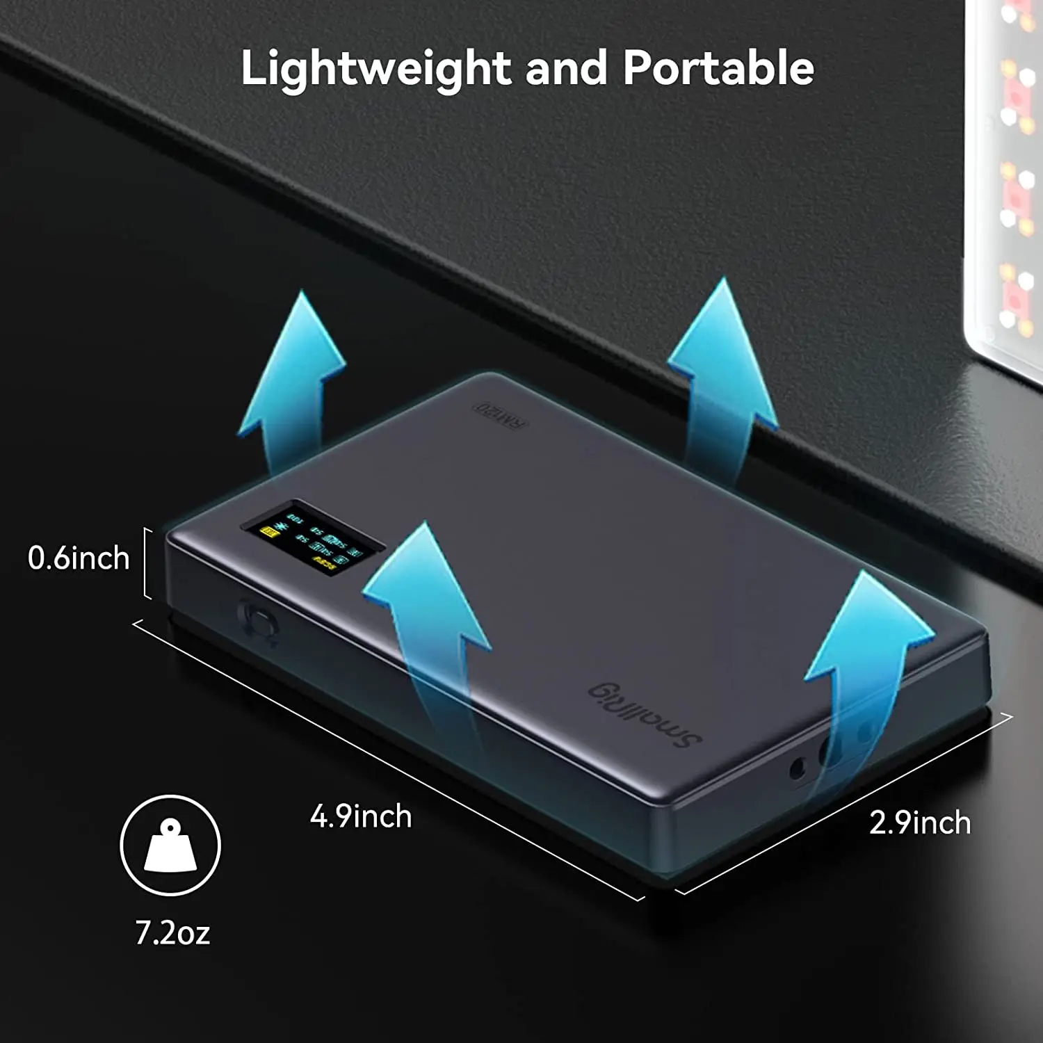 Smallrig Rm120 Rgb Luz de Vídeo Portátil na Luz da Câmera Longa Vida Útil da Bateria Profissional Full Color Luz para Fotografia Tiktok - Image 4