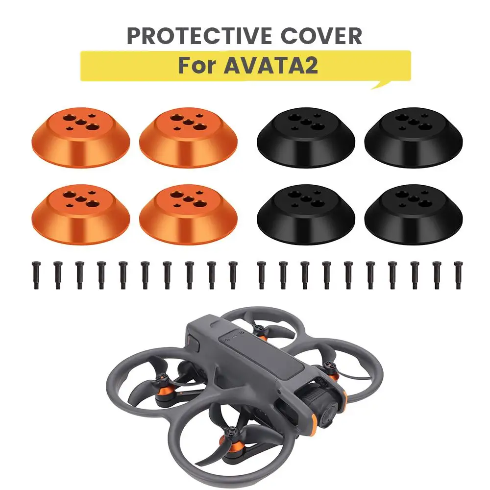 4PCS Aluminum Motor Cap Dust Protective Cover for DJI Avata 2 Drone Engine Scratchproof Mount Protector Accessories