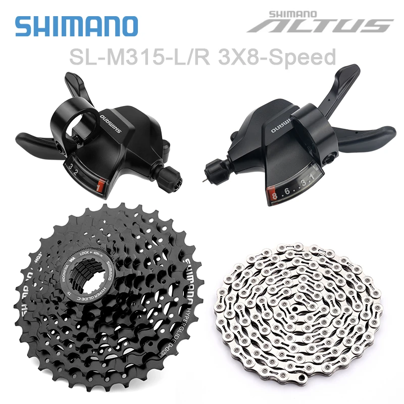 Shimano Sl-m315 L/r Kit Shifter Hg31 32t/34t Corrente Hg71/hg40 E Kmc ...