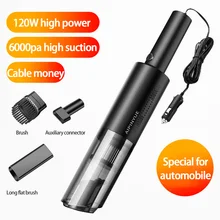  Wire/Wireless Car Vacuum Cleaner High Power Wet/Dry Powerful Suction Handheld Home & Car Dual Use Mini Vacuum Cleaner 