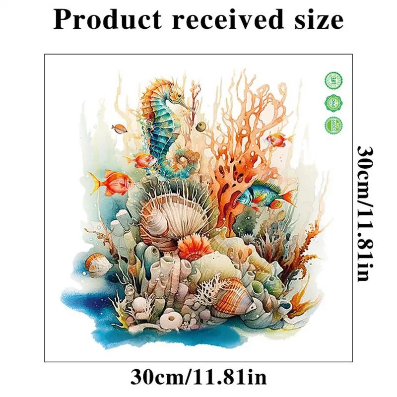 Toilet Seat Wall Sticker Underwater World Toilet Lid Seat Decals Strong Back Adhesive Decoration Tool Hotels Schools Family