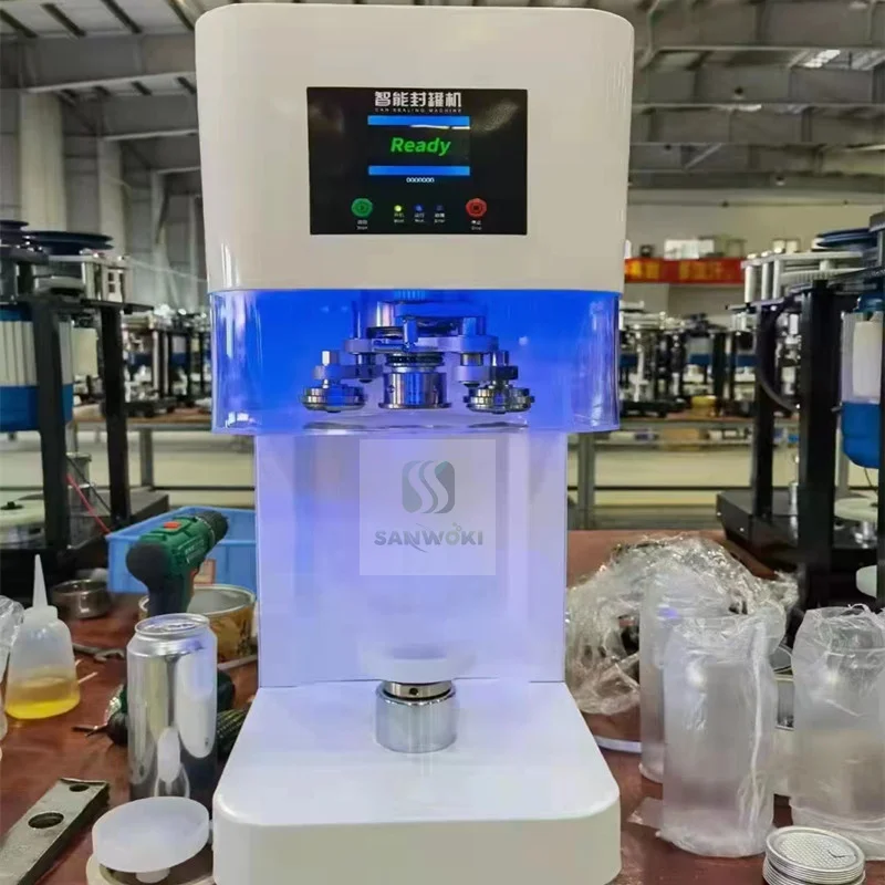 Not Rotatable Tin Can Sealing Machine Beverage Can Filler Beer Can Sealer PET Tin Jar Beer Cans Seamer Size Customized 2
