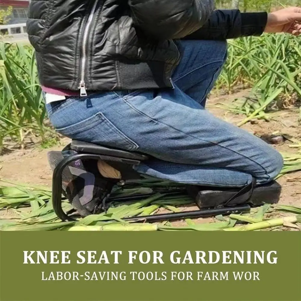 Portable Garden Kneeler Seat Chair Wearable Foam Knee Pad Mat Cushion for Gardening Mechanics Work Protecting Knees Garden Stool