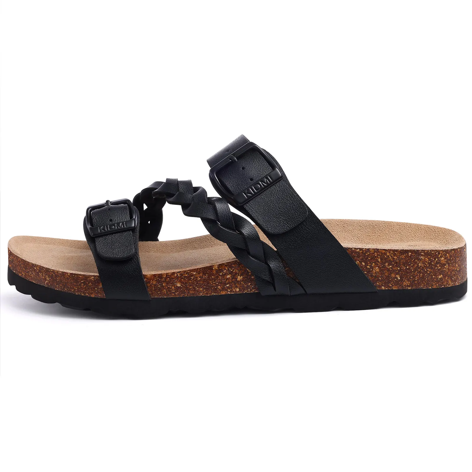 Litfun Women's Cork Sandals With Arch Support And Buckle Summer_voghion.com