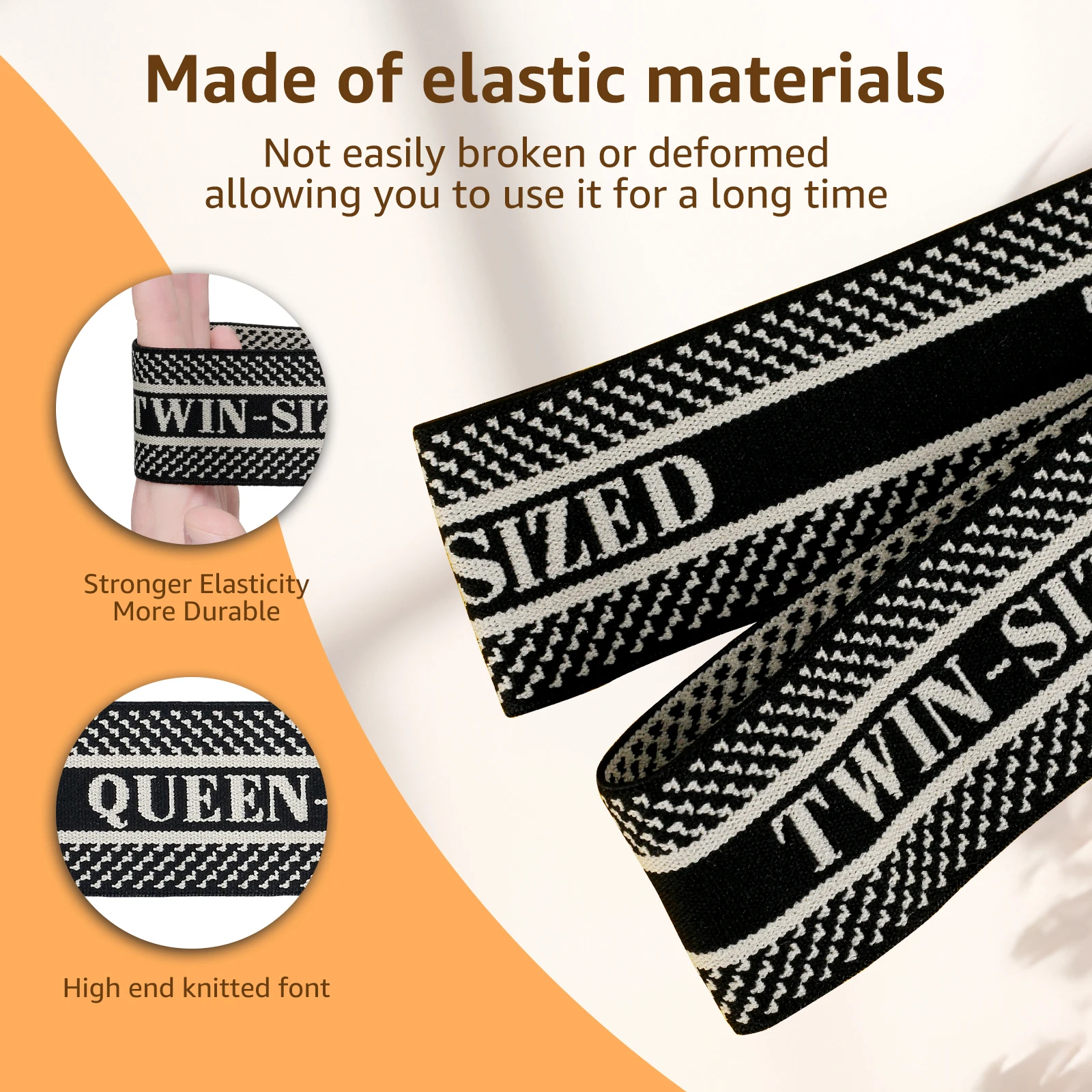12Pcs Bed Sheet Organizer Bands Set Elastic Bedding Straps King Queen Full Twin Labels Bed Sheet Organizer Straps Portable