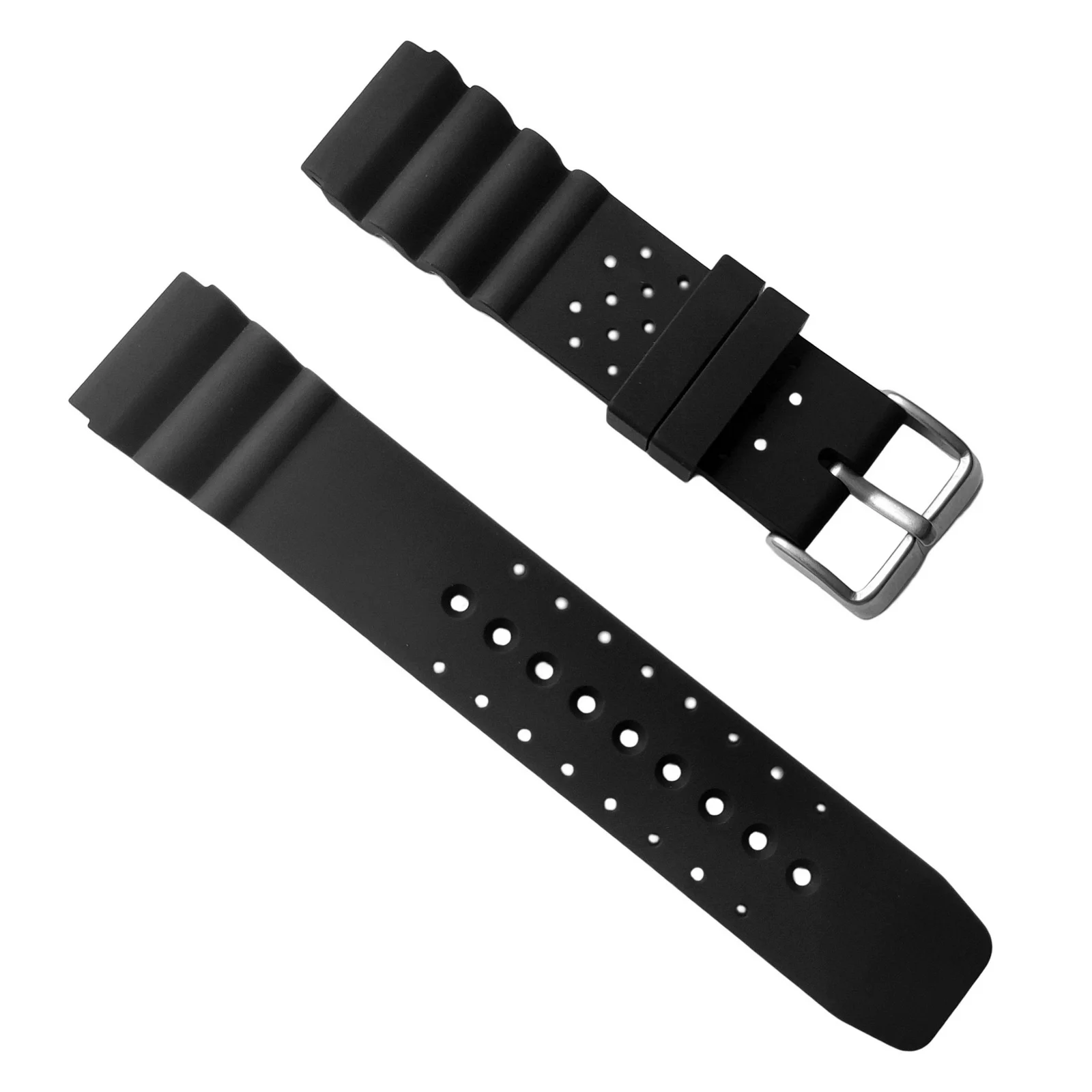 Cinturino Di Ricambio Per Cinturino In Gomma Siliconica Morbida Da 22Mm Per Seiko Monster Scuba Citizen Casio Pesce Spada Mdv106