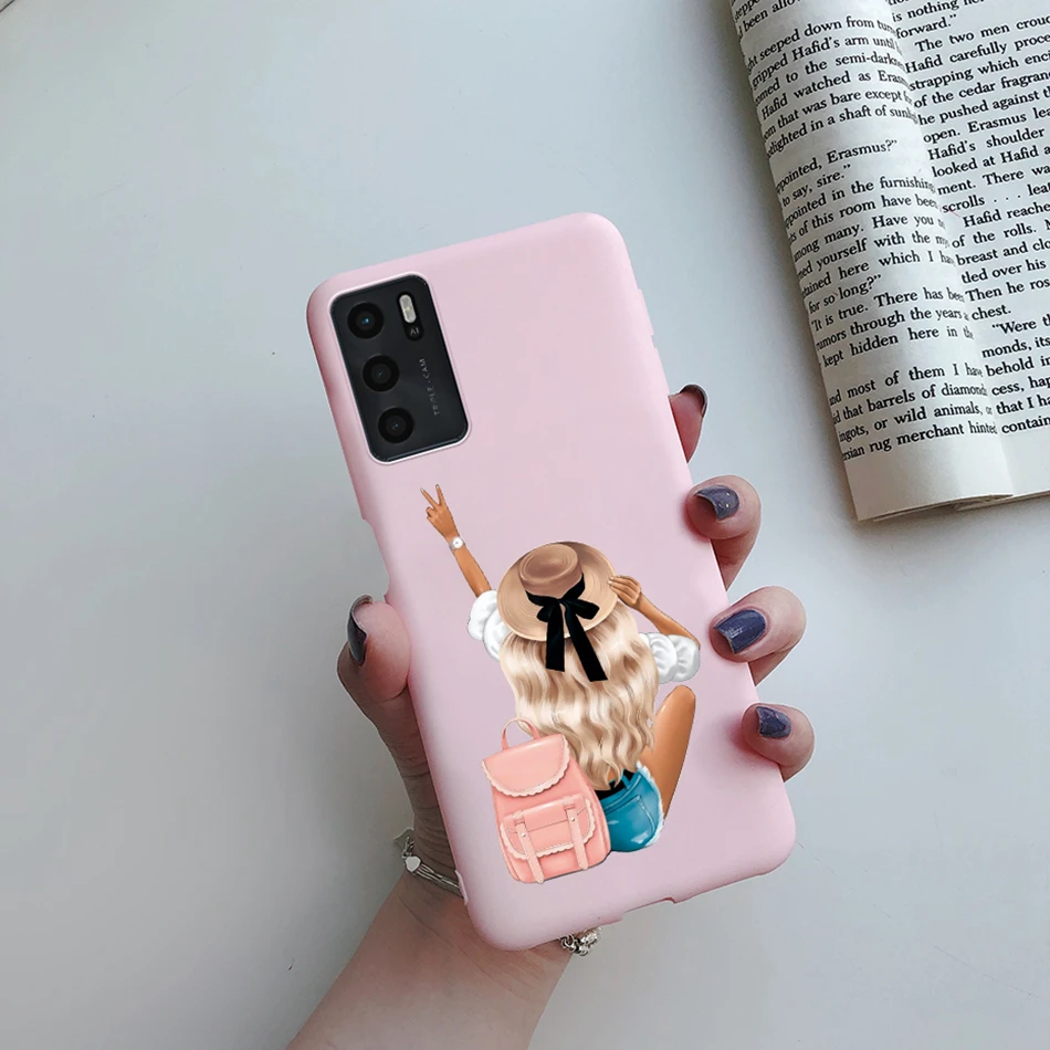 For OPPO A16 A16S 2021 Case Beauty Girls Painted Phone Case For OPPOA16 A 16 CPH2269 A54S 4G CPH2273 Soft Cover Protect Bumper cases for oppo cases