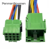 1 ชุด 12 พินเครื่องเล่นซีดีในรถยนต์สายไฟเชื่อมต่อปลั๊กตัวเมียสายไฟ 1-967622-1 1-967627-1 6