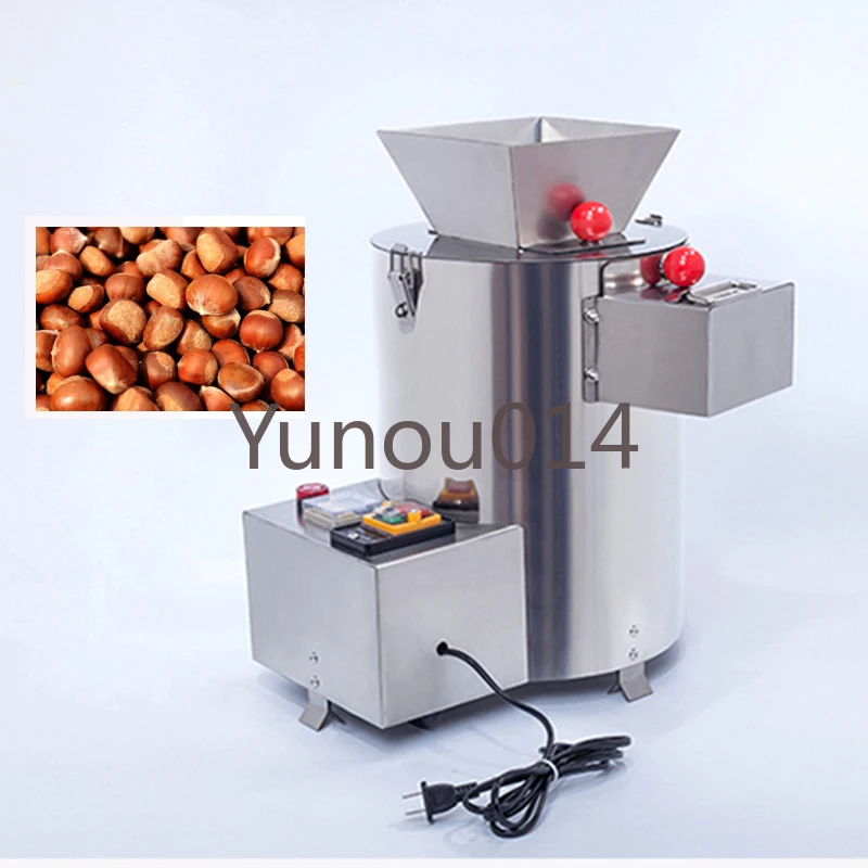 

Commercial Automatic Chestnut Peeling Machine 10 Blade Household Chestnut Peeler 220V Chestnuts Sheller