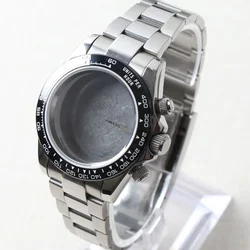 Stainless Steel Watch Case with Sapphire Crystal and Bracelet - Waterproof Accessories for VK63 Movement (A1 case and Strap)