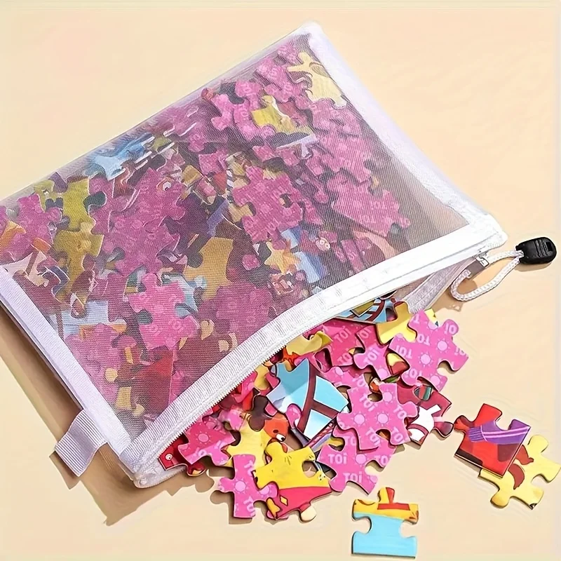 3pcs Zipper Mesh Bags, 3 Sizes, Zipper Mesh Bags, Waterproof Clear Travel Bags, Office Supplies Document Bags With Zipper