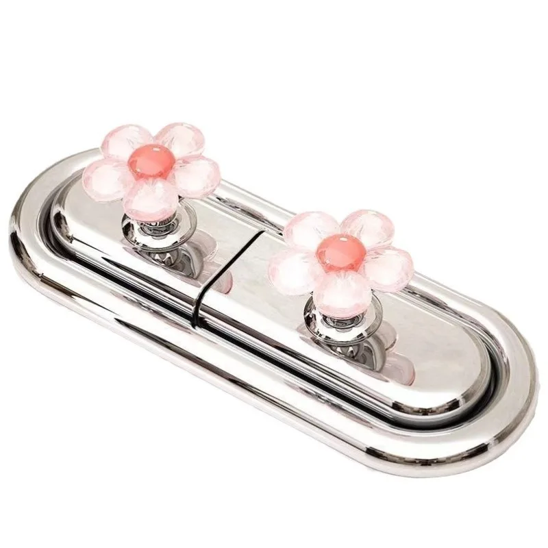 Flower Creative Toilet Switch Press Household Goods Nail Art Special Flush Button Sticker