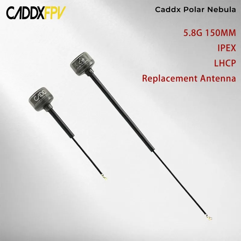 Antenne FPV Caddx Vista 5.8G LHCP IPEX 150mm - Remplacement HD