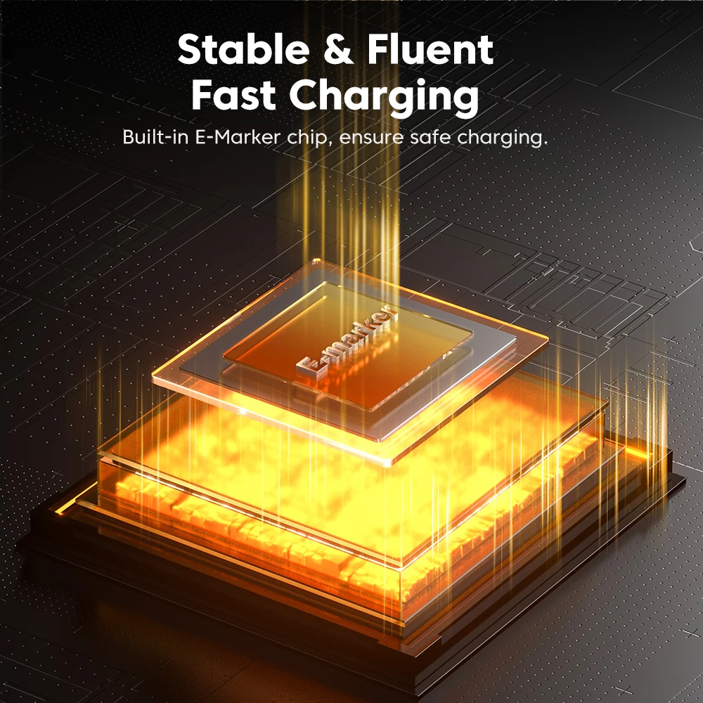 Toocki 100W Telescopic USB-C to USB Cable Charger