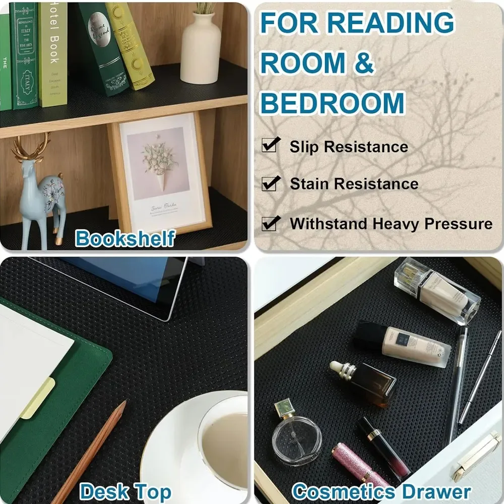 Kitchen Shelf Liner 1PC Non-Slip Waterproof Drawer Mat Washable Oilproof Cabinet Pad Non-Adhesive