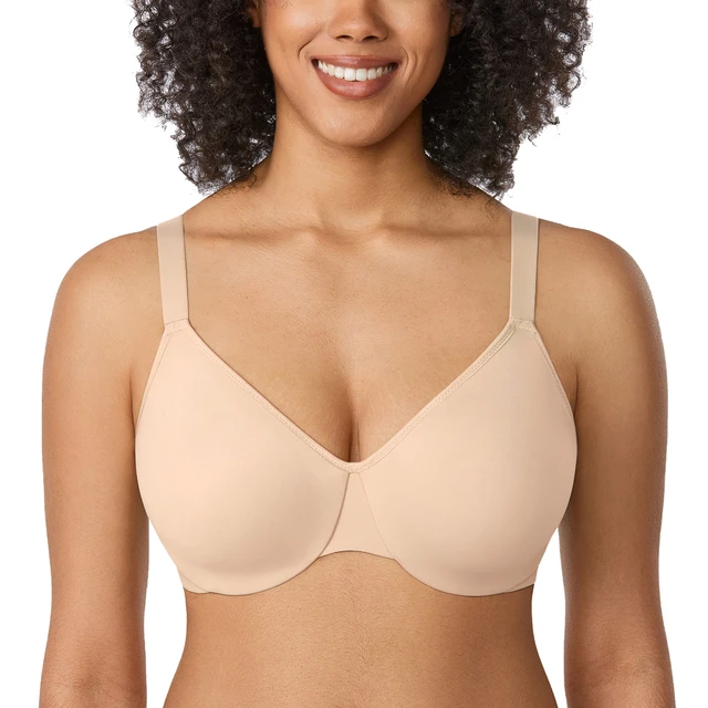 Women's Minimizer Bra Full Coverage Plus Size Underwire Unlined