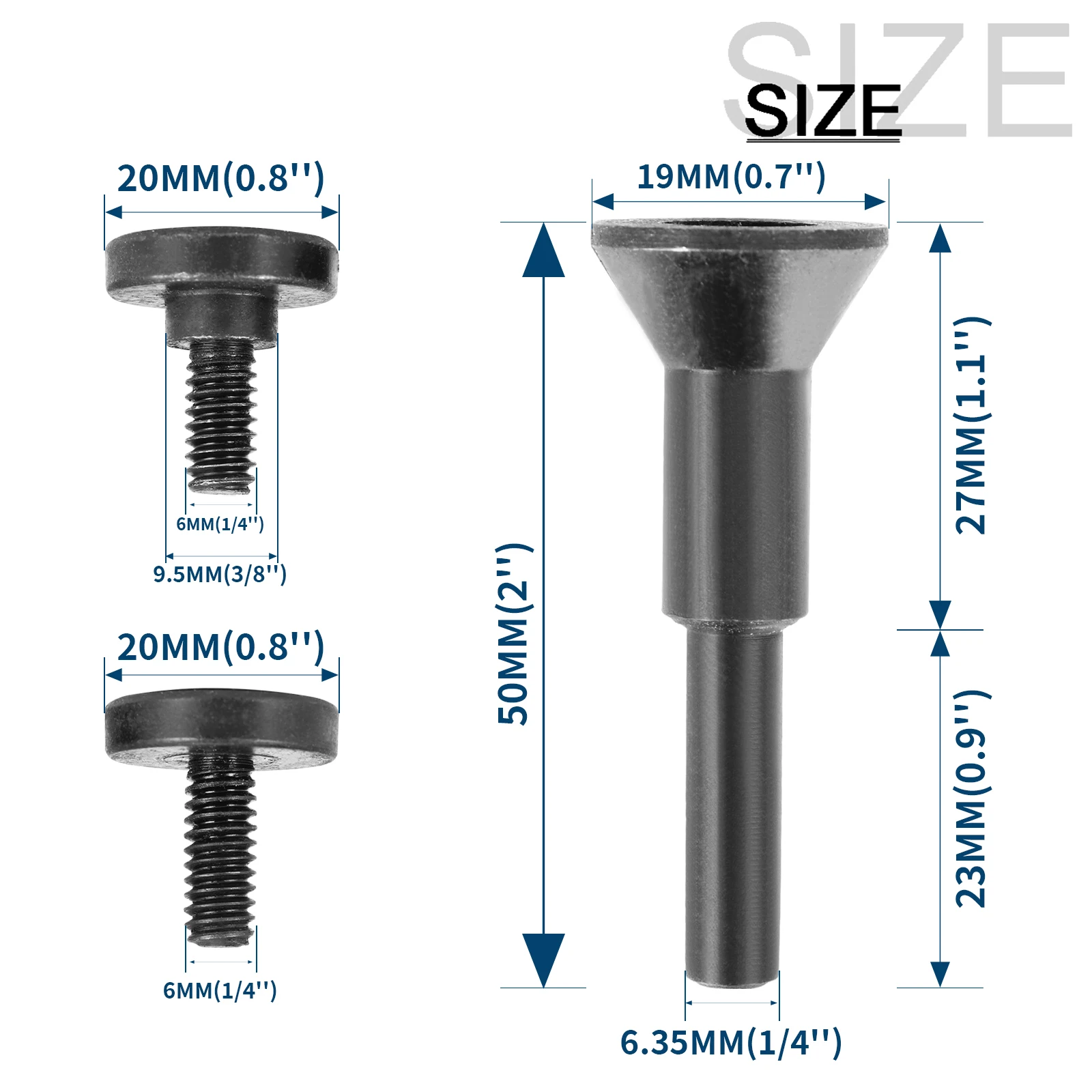 50mm Mini Resin Cutting Disc 2 inch Cut Off Wheels Disc Mounting Mandrel Angle Grinde Metal Cutting Abrasive 2Pcs