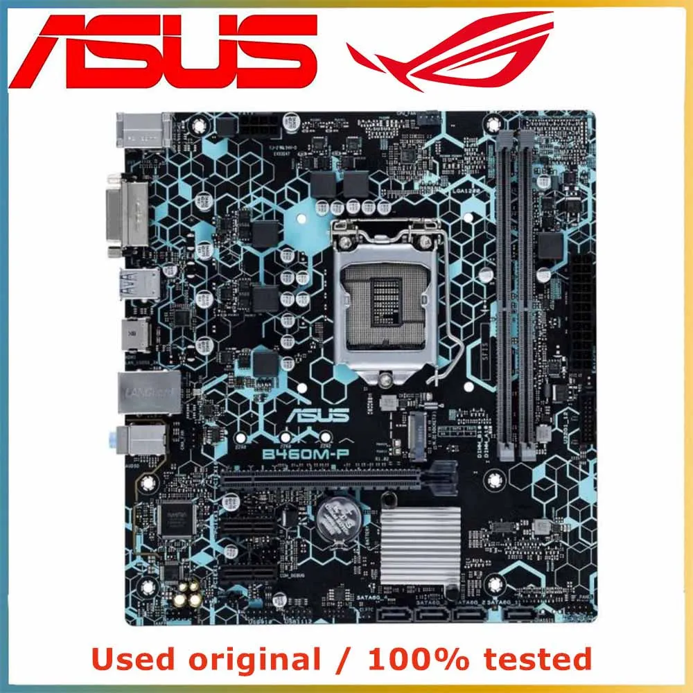 

Материнская плата для компьютера ASUS, LGA 1200 DDR4 64 ГБ, для Intel B460, десктопная материнская плата M.2 NVME PCI-E 3,0 X16