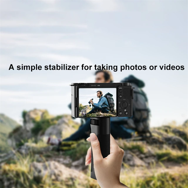 Stabilizzatore Per Smartphone E Fotocamera - Maniglia Pieghevole, Con Custodia, Per Video Professionali - Foto 2