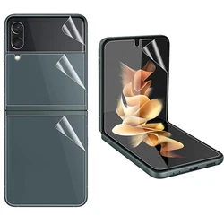 Premium Soft TPU Screen Protector Film - Full Coverage Protective Film for Samsung Galaxy Z Flip4 (For Samsung Z Flip 4)
