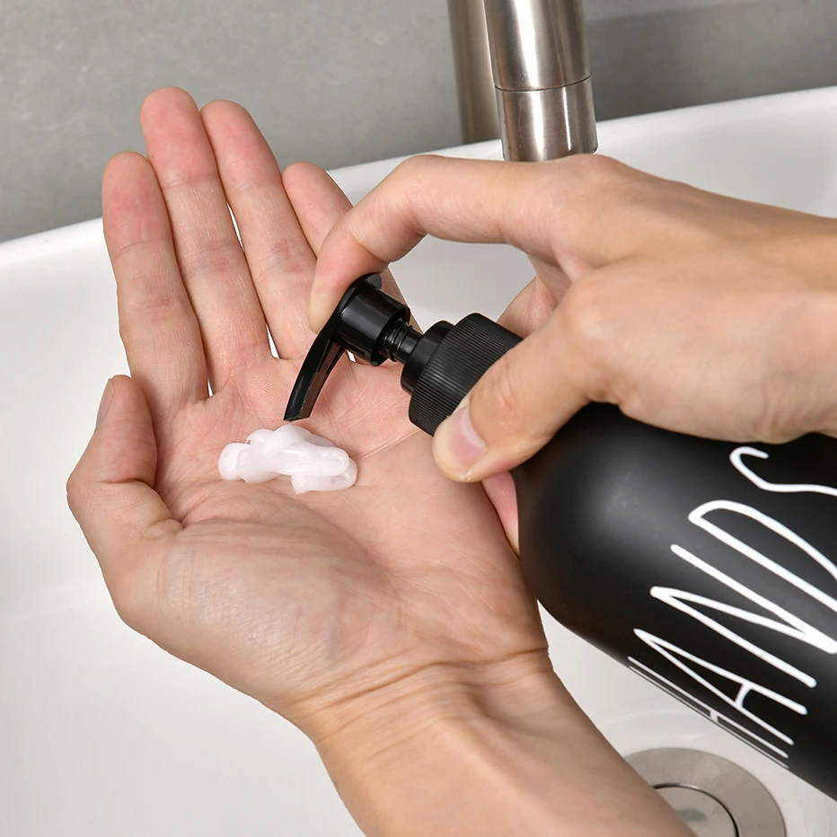 500ml Soap Dispenser Bottle Shampoo Conditioner Body Wash Refillable Dish Soap Hand Waterproof Sticker soap dispenser refillable bottle shampoo dispenser soap dispenser bottle