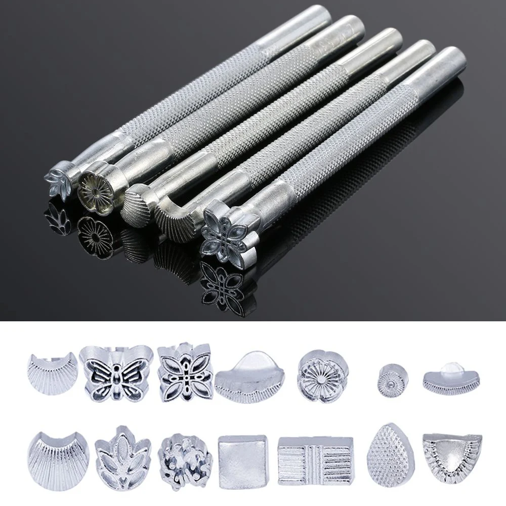 1Pc Metal Leather Working Saddle Making Tools Carving Staming Leather Craft Stamps Solid DIY Craft Printinting Stamping 11cm