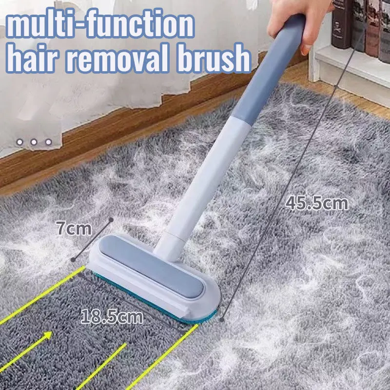 3-in-1 Reusable Pet Hair Remover Brush,Long Handle