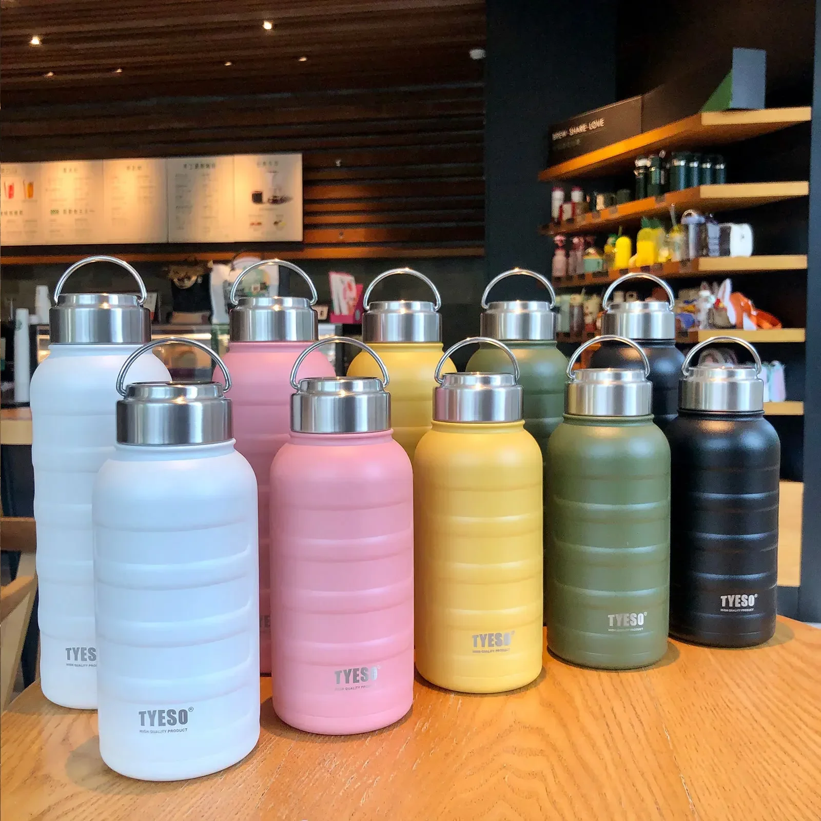 Stainless Steel Thermos Water Bottle 1000ml 750ml 360ml Double Vacuum Flask Mug Portable Outdoor Fitness Sports