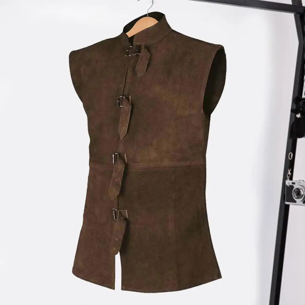 Retro vest Renaissance gentleman waistcoat For stage performance Cosplay costume Vintage stand collar outfit Medieval vest