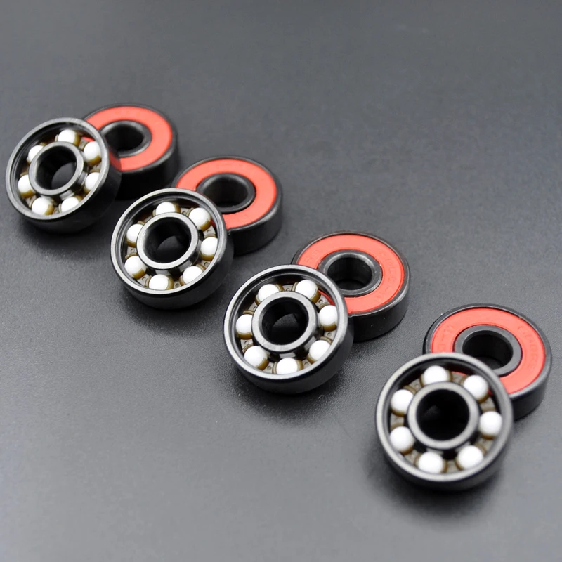 8pcs 608RS  high speed  Ball Bearing 8*22*7 8x22x7mm hybrid ceramic ball bearing Skateboard Wheel Bearing Steel ABEC-11