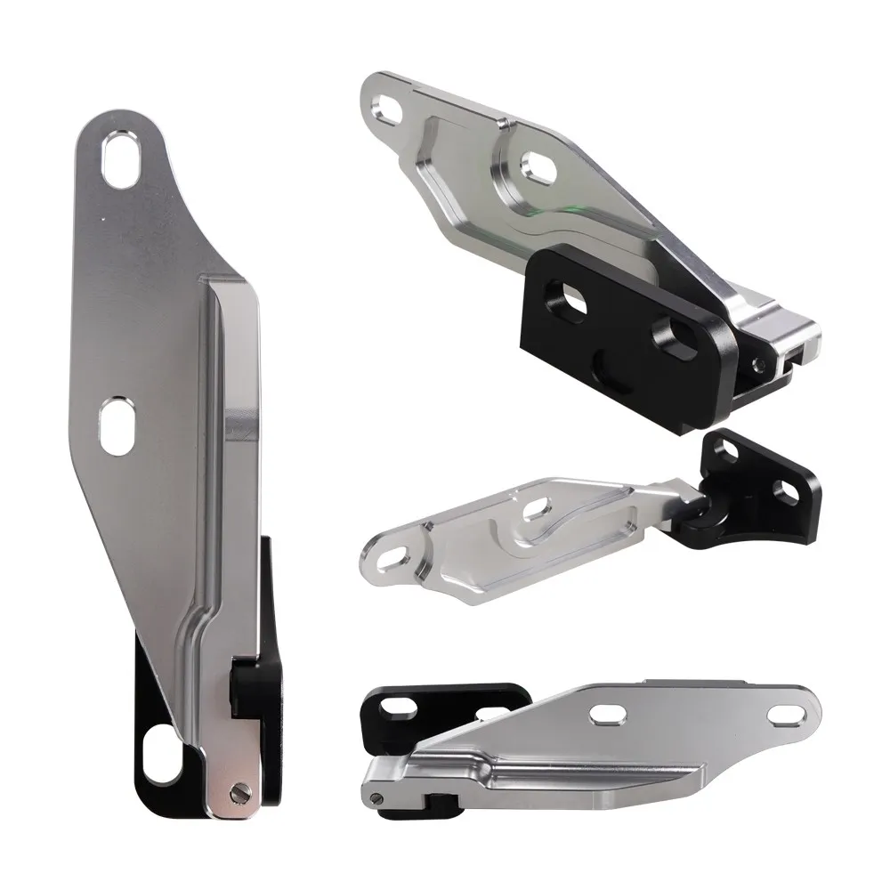 2Pcs New Durable Strong Billet  Aluminum Quick Release Hood Hinge Latch Fit For Honda Civic EK 1996-2000 Car Accessories