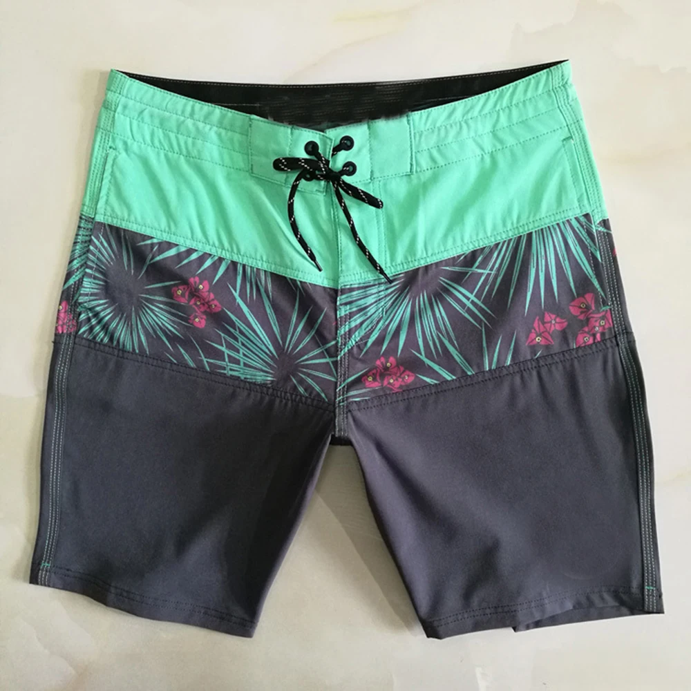 Plus Size 28 to 38 Waterproof Board Shorts Summer Shorts Men Swimwear Men Beach Shorts Men Bermuda Short Boardshorts With Label 5