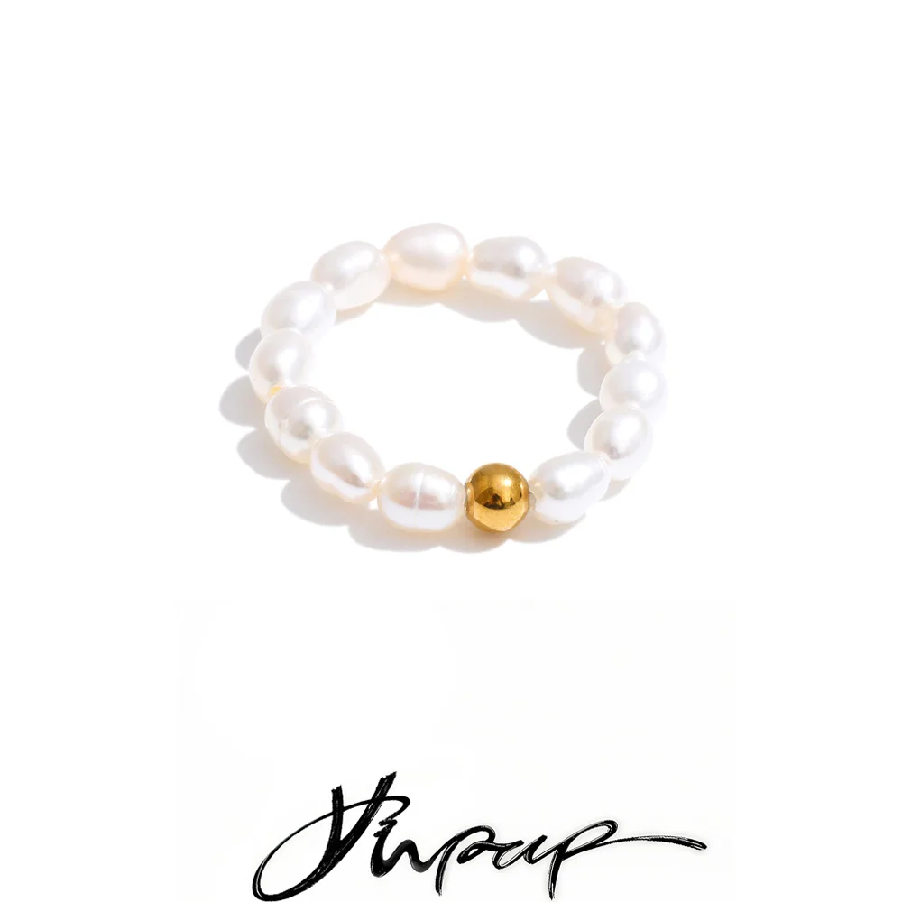 Yhpup Pearls Ring Women
