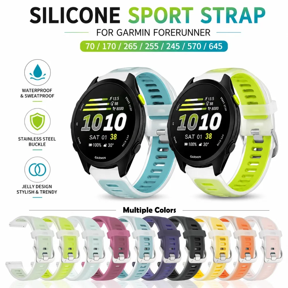 Breathable Translucent Silicone Sport Band - Available in Multiple Sizes
