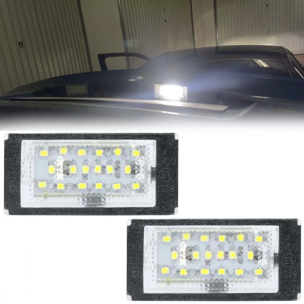 

OEM-Fit 3W Full LED License Plate Light Kit For 1998-2003 BMW E46 3 Series 323i 325i 328i 330i Sedan Pre-LCI Can-Bus Error Free