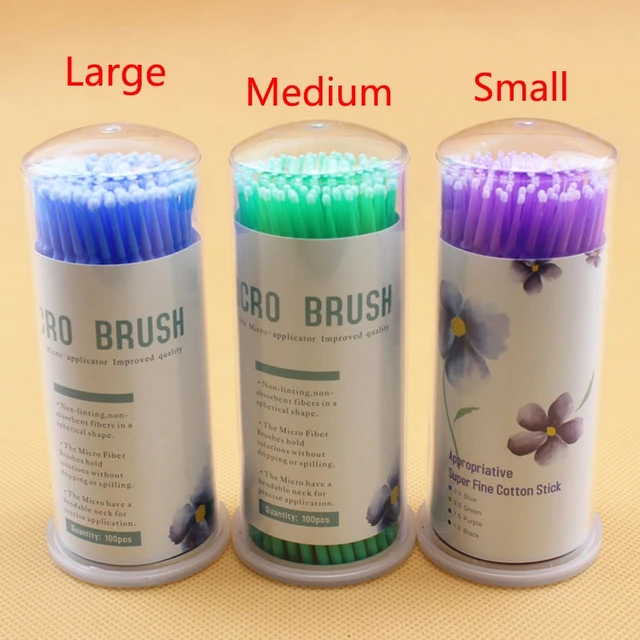 100pcs/bag Dental Disposable Applicators Brushes Dental Lab Long Micro Brush  Teeth Whitening Oral Dentist Materials Accessories - Dental Consumable -  AliExpress