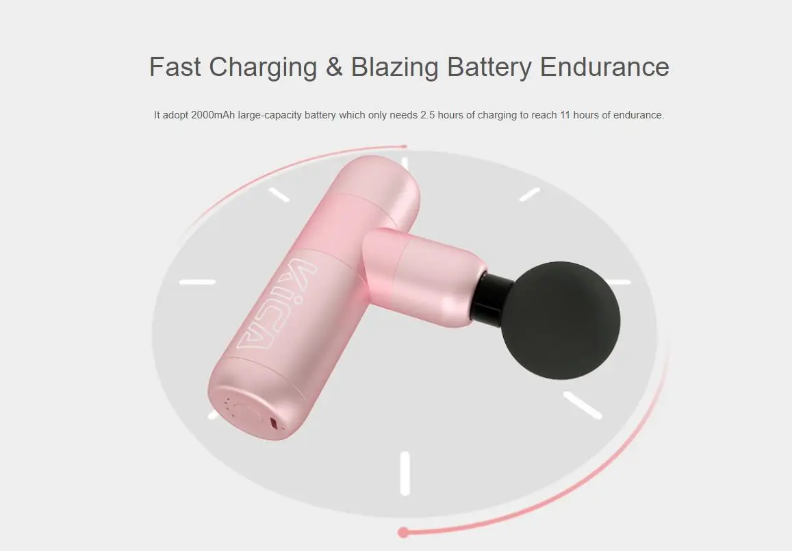 K2 Electric Massage Gun Percussion Muscle Pain Relief Relaxation Quiet Handheld