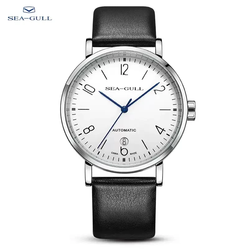 Мужские автоматические механические часы 2021 Seagull официальные аутентичные деловые повседневные механические наручные часы Bauhaus 819.17.6091